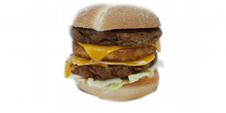 Crousty double burger beyond meat végan